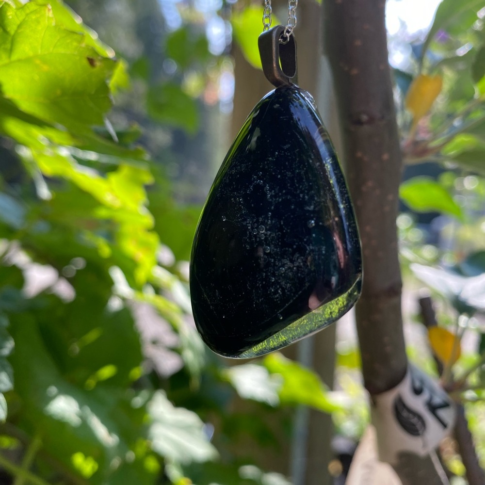 Black Glass Necklace
